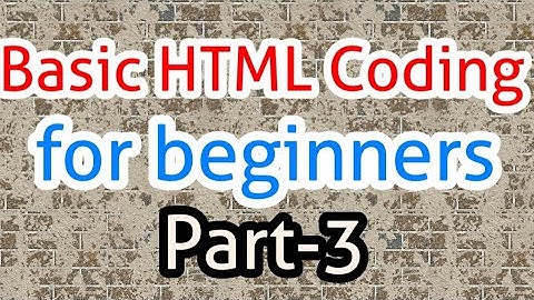 Basic HTML Coding for beginners | Part-3 | What is Pretag & Why we use in HTML Coding