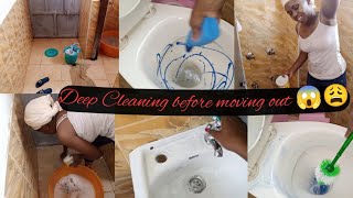 Finally Moving Out!!😩🙄 Deep Clean||Clean The walls and Bathroom Before MOVING!!!😩😱