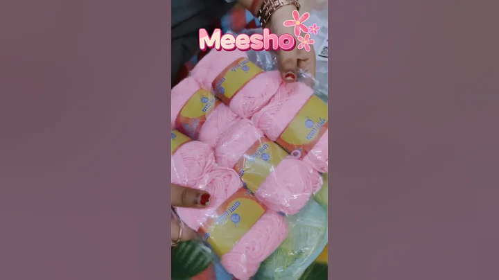 Yarn Haul | Crochet essentials✨meesho finds under budget| @Shorts