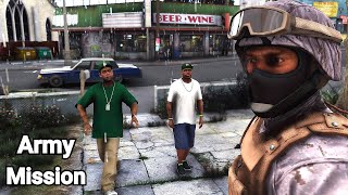 GTA 5 Mission (Remastered) - A GANG AMBUSH on Army Franklin!