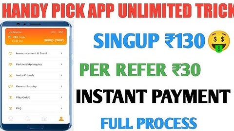Handy Pick App Unlimited Trick | Handy Pick Unlimited Refer Bypass Trick | Handy Pick App