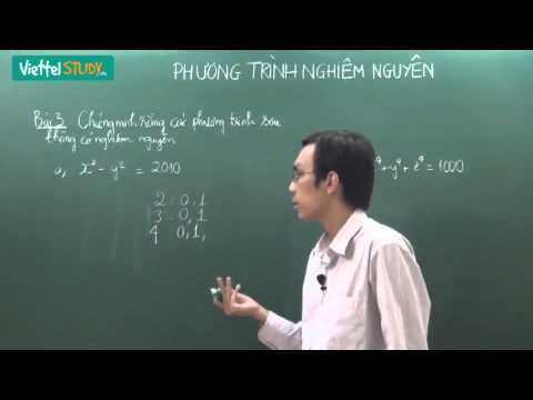 Video Toán nâng cao lớp 8 phương trình nghiệm nguyên Bài 01... - YouTube