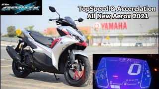 Top Speed 2021 Yamaha Aerox 155 U0026 Accerelation Test By Motorival