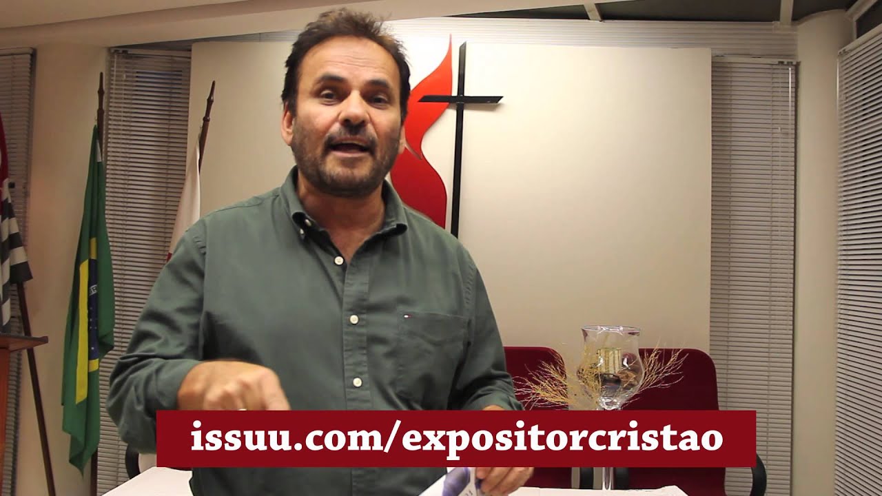 Bispo Joo Carlos Lopes incentiva leitura do jornal Expositor Cristo