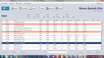 Software Apotek - Export Data Obat