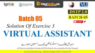 virtual assistant exercise 3 batch 05 | dstp 2.0 batch 05 virtual assistant exercise 3