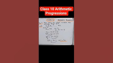 Example 7 Chapter 5 (Arithmetic Progressions) #maths #shorts #class10 #ncert