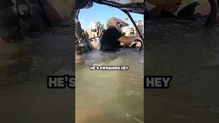 SWIMMING HOLE In A SXS! *Deep Water*