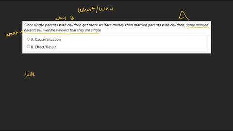 Identifying Causes and Effects Question 5