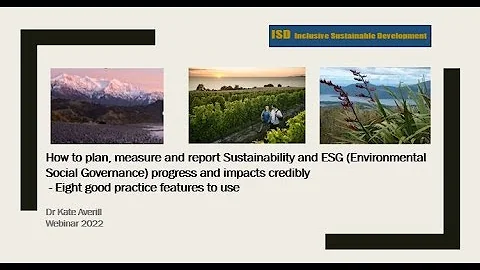 How to measure Sustainability and ESG (Environment...