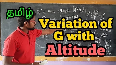 Variation|g|Altitude|Physics 11|Tamil|MurugaMP