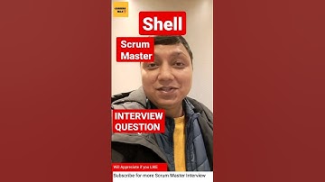 [ Shell ] Real Scrum Master Interview Questions #scrummaster  #subscribe #careerstalk