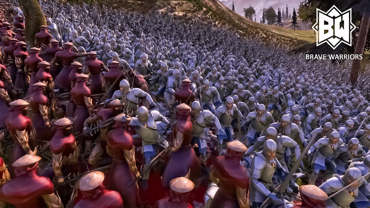 18.000 Easterling Infantrys vs 17.000 Soldier of Gondors- Ultimate Epic Battle Simulator 2- UEBS 2