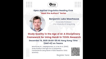 Study Quality in the Age of AI | Benjamin Luke Moorhouse