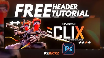How To Make A FREE Fortnite Esports Header In Pixlr! (Tutorial, Template, + More!)
