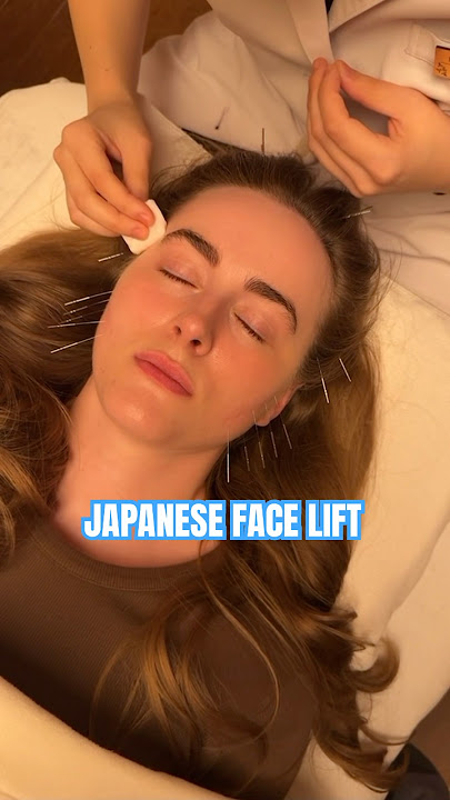 This Japanese FACE LIFT Technique Works Instantly 😲✨#acupuncture #facelift