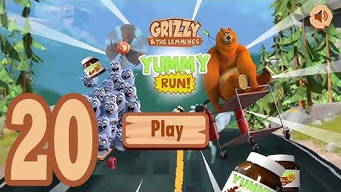 Grizzy and the Lemmings Yummy Run - Gameplay Walkthrough part 20 (Android/iOS)