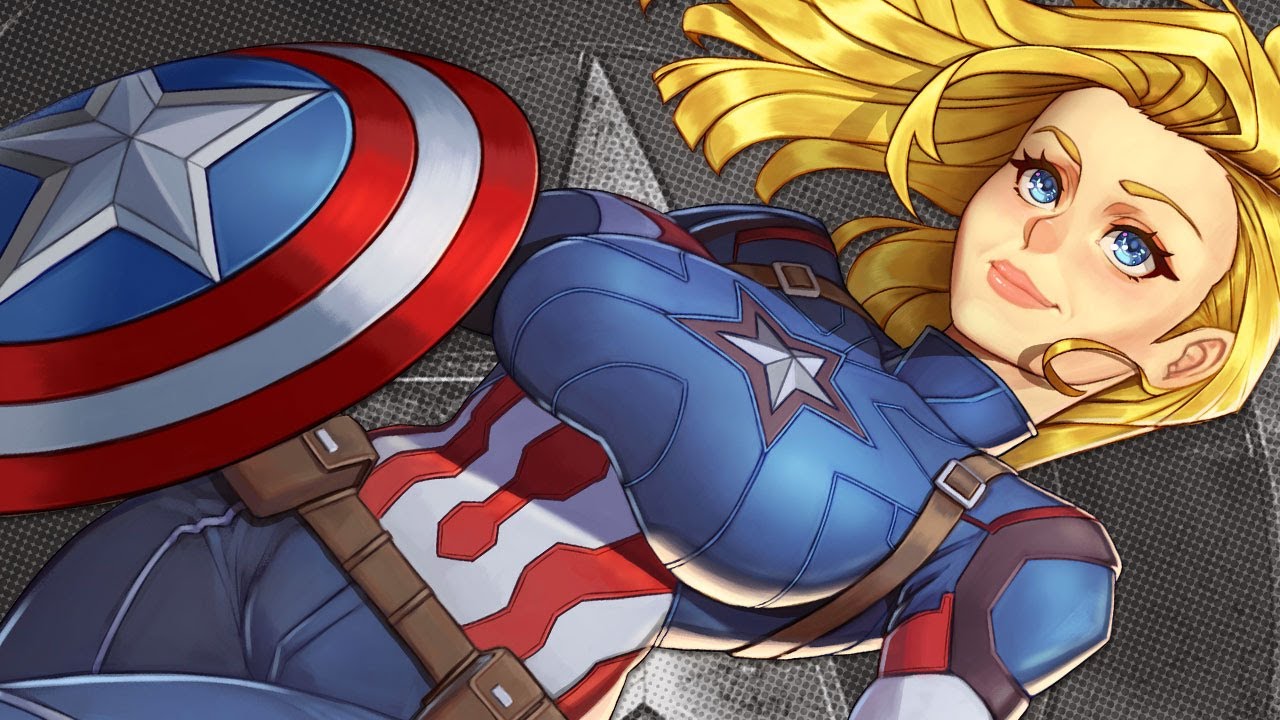 Steve Rogers Captain America gender swap fanart from Marvel Phase 2. with t...