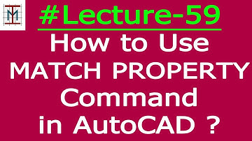 # L-59_How to Use MATCH PROPERTY Command in AutoCAD ? | by Mukesh Shankhwar