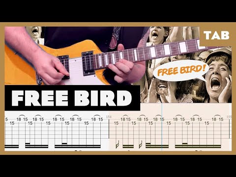 Free Bird Lynyrd Skynyrd Cover | Guitar Tab | Lesson | Tutorial