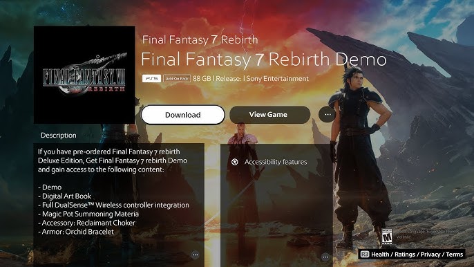 PS5 - Final Fantasy VII Rebirth - Deluxe Edition