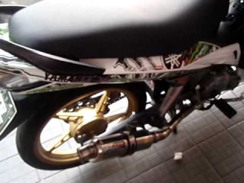 AHM M1 RACING EXHAUST - 135LC / JUPITER MX 4.AVI - YouTube