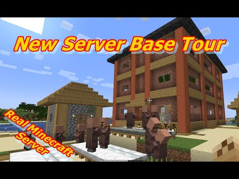 New Base Tour Real Minecraft Survival Server - YouTube