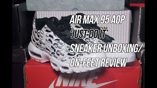 air max 95 just do it on feet