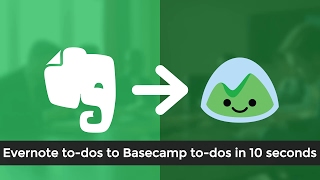 Evernote to Basecamp Integration - To-dos