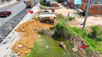 First start Opening NEW Project! with the best operator skill  Dozer SHANTUI C2 Push soil clear land