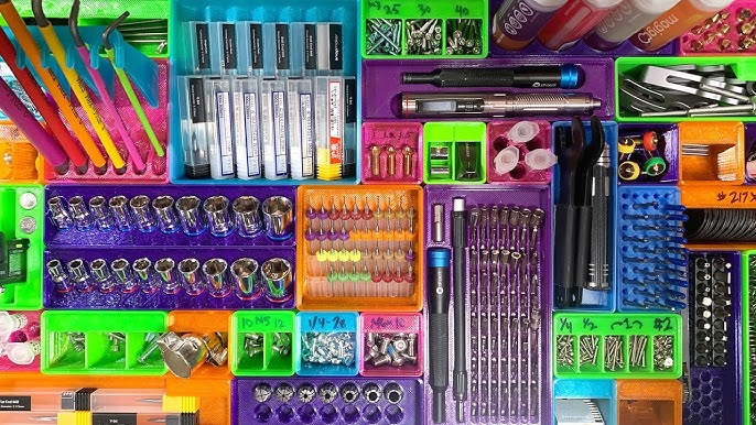 The Parts Rainbow: Hacking a Cheap Harbor Freight Parts Organizer 