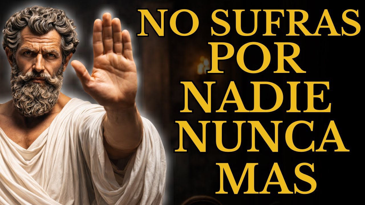 NO SUFRAS POR NADIE:  APRENDE A CONTROLAR TUS EMOCIONES Y RECUPERA TU PAZ l ESTOICISMO