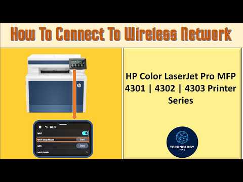 Connect to wireless network with control panel : HP Color LaserJet Pro MFP 4300 Printer series