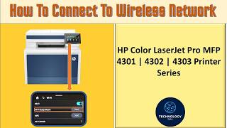 Connect to wireless network with control panel : HP Color LaserJet Pro MFP 4300 Printer series