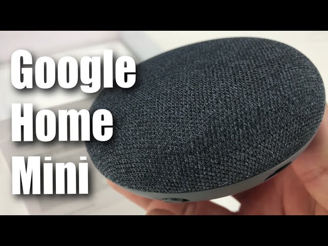 Unboxing the Google Home Mini in charcoal - YouTube