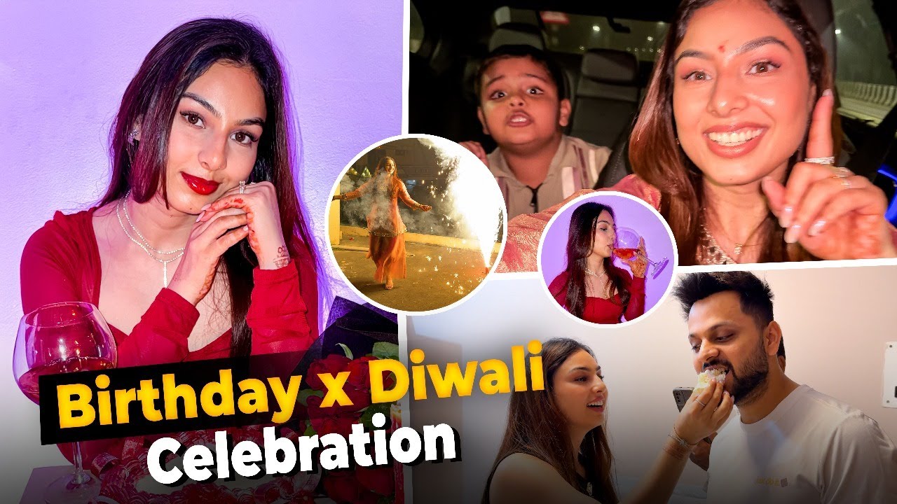 Saal mai ek din Birthday aata hai, usme bhi Diwali🪔🧨 aa gai😵‍💫 | Birthday x Diwali Night #crackers