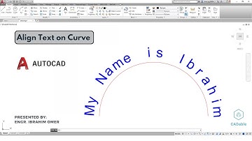 Align Text on Curve in AutoCAD | Create Arc Aligned Text AutoCAD | Modify Text Properties AutoCAD