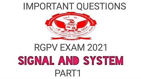 Signal and system mcq type question part1