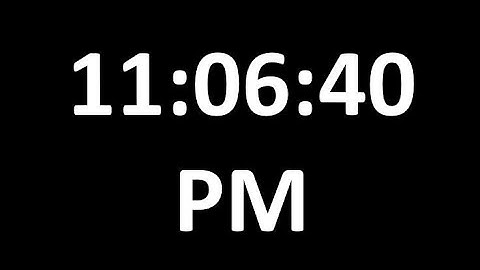 MatsClock 120070a - Free Digital Clock for PowerPoint Presentation Slides