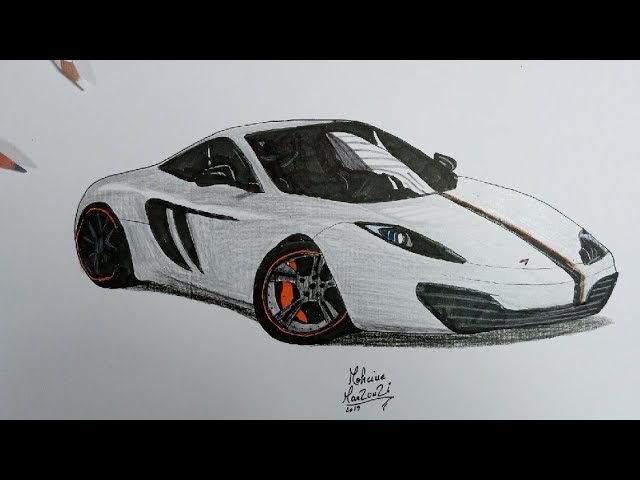 Mclaren Mp4 12c Drawing