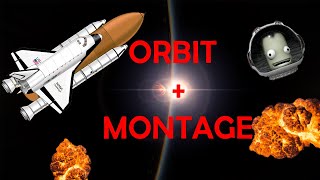 Space Shuttle Orbit + Destruction Montage | KSP