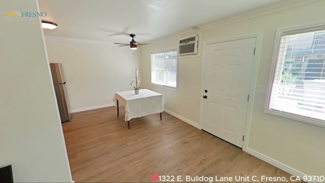 Video: Downstairs 2 Bedroom Apartment Near Fresno State! $275 OFF 1ST MONTHS RENT!