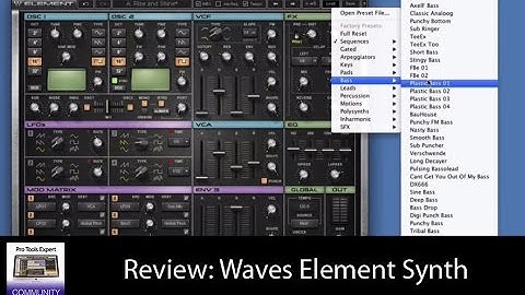 Waves Element Synth - Video Review