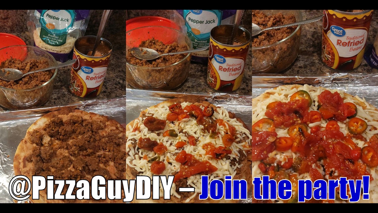 Taco Bell-Style Mexican Pizza + Fresh Garden Hot Sauce (Easy Recipe - storebought sauce works too)!