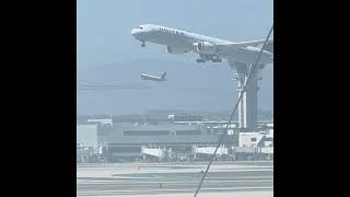 Plane Flying out LAX