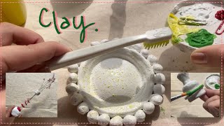 Clay tray／クレイトレー［色塗り編］［粘土］［ダイソー］