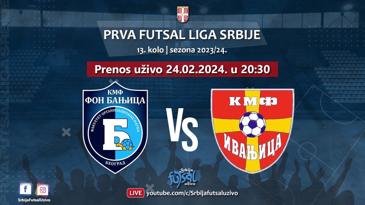 KMF FON Banjica - KMF Ivanjica | Prva futsal liga Srbije