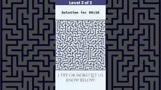 Can You Solve These 3 Maze Puzzles in 60 Seconds? 🧠✨