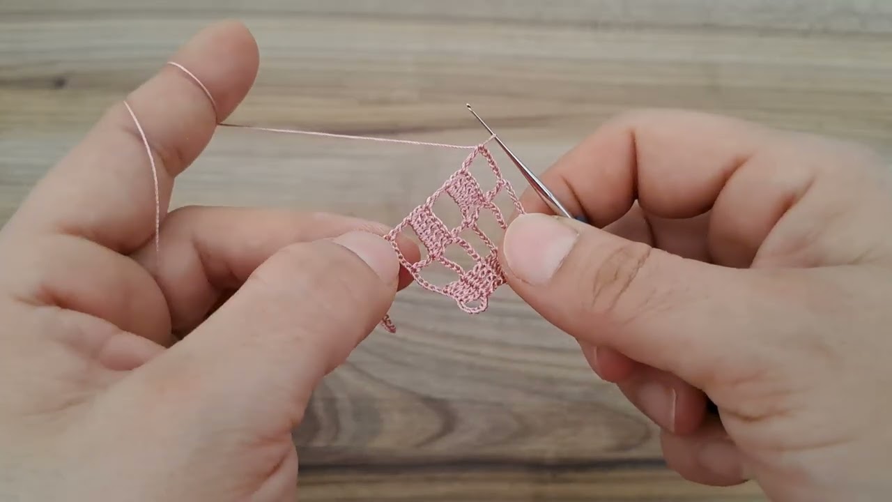 198. İp koparmadan başla bitir. Kalıp gibi birmodel. Çeyizlik havlukenarı modeli. 