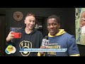 Brewers barber gives viral fan haircut | FOX6 News Milwaukee